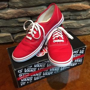 Red Vans size 7 men’s